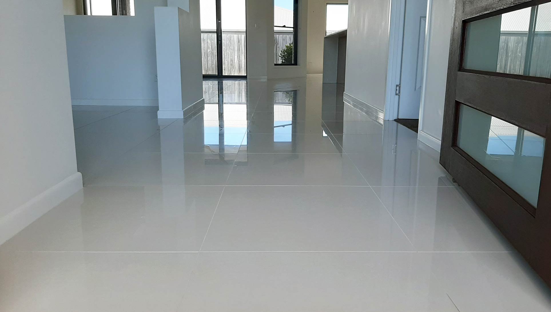 Tile Floor Cleaning Tweed Coast Casuarina NSW | Image of freshly cleaned tiles by Crikey Cleaner